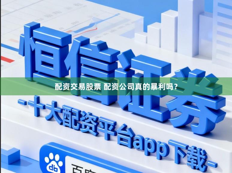 配资交易股票 配资公司真的暴利吗？